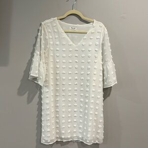 White Mini Dress - Size M